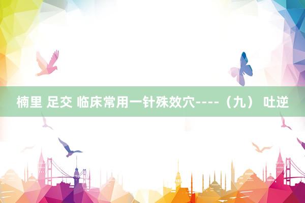 楠里 足交 临床常用一针殊效穴----（九） 吐逆