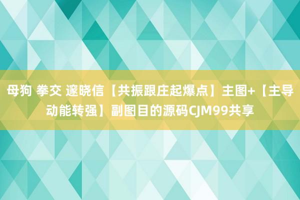 母狗 拳交 邃晓信【共振跟庄起爆点】主图+【主导动能转强】副图目的源码CJM99共享